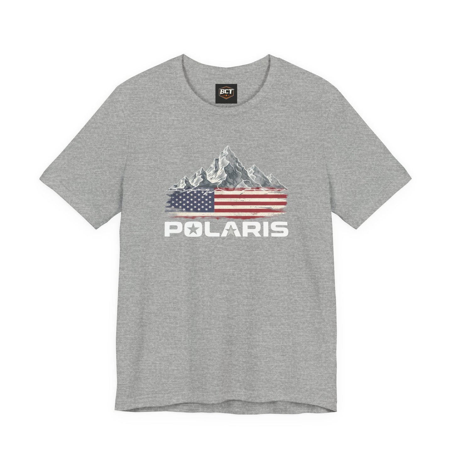 Polaris Flag Premium Unisex Bella Canvas T-shirt– off road, mudding side by side UTV
