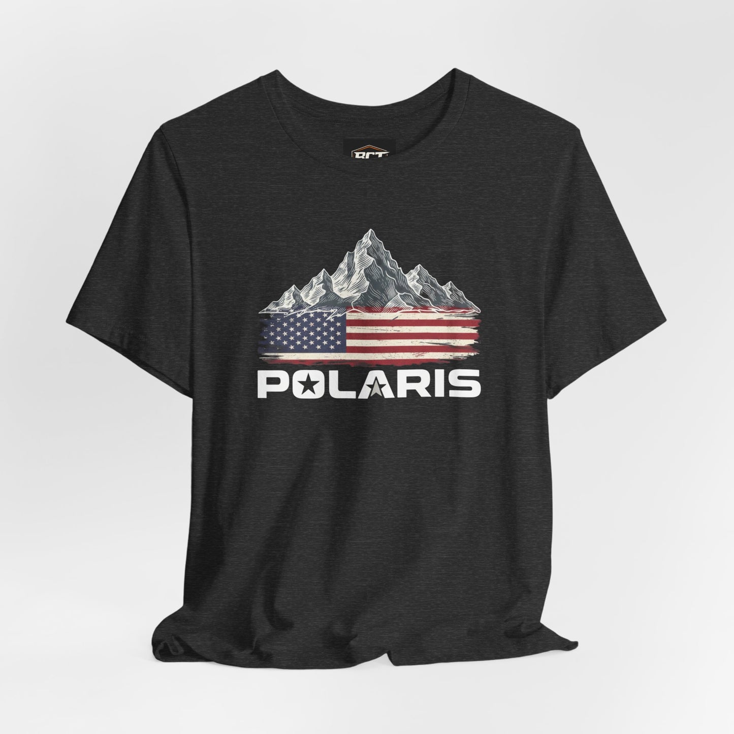 Polaris Flag Premium Unisex Bella Canvas T-shirt– off road, mudding side by side UTV