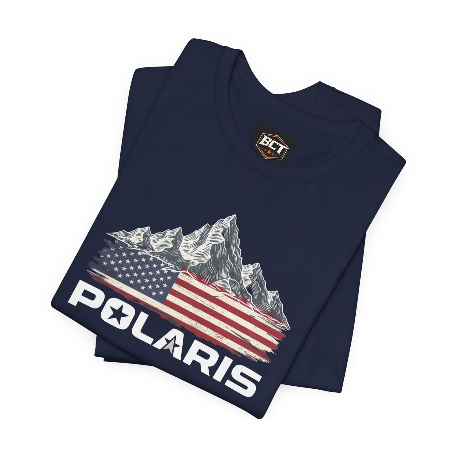 Polaris Flag Premium Unisex Bella Canvas T-shirt– off road, mudding side by side UTV