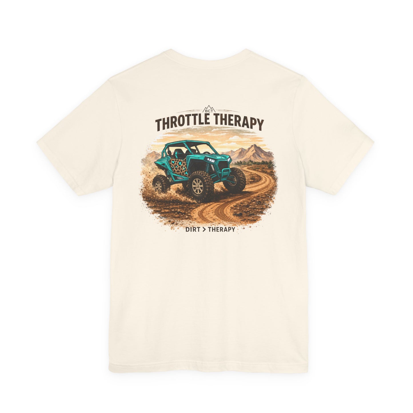 Throttle Therapy Off-Road Tee — UTV Dirt Therapy Womens Tee| side by side sxs off roading off road