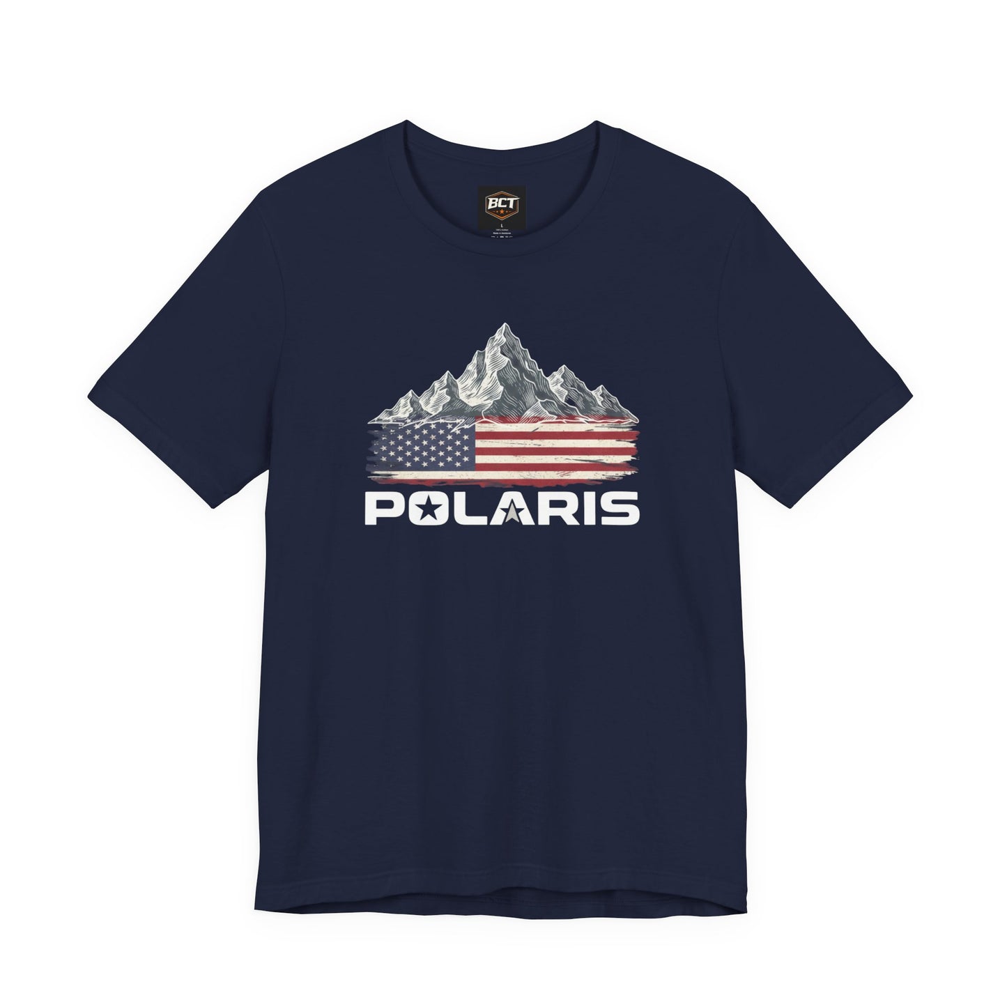 Polaris Flag Premium Unisex Bella Canvas T-shirt– off road, mudding side by side UTV