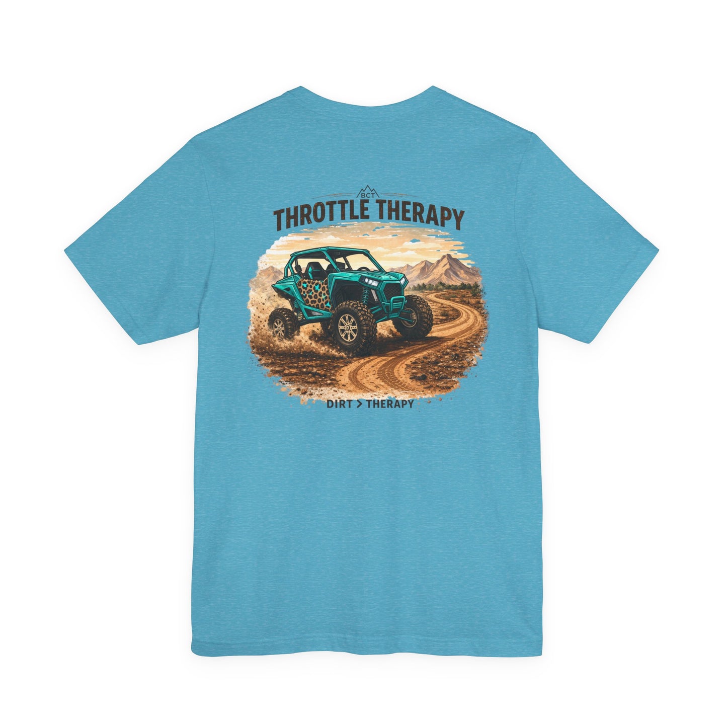 Throttle Therapy Off-Road Tee — UTV Dirt Therapy Womens Tee| side by side sxs off roading off road