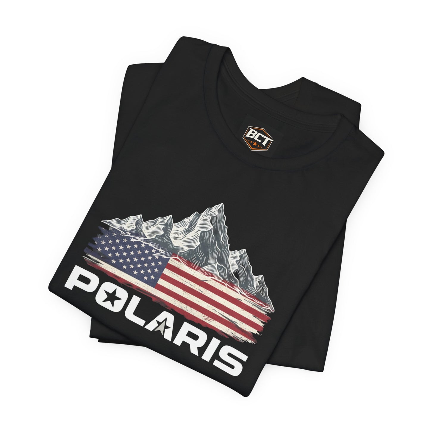 Polaris Flag Premium Unisex Bella Canvas T-shirt– off road, mudding side by side UTV